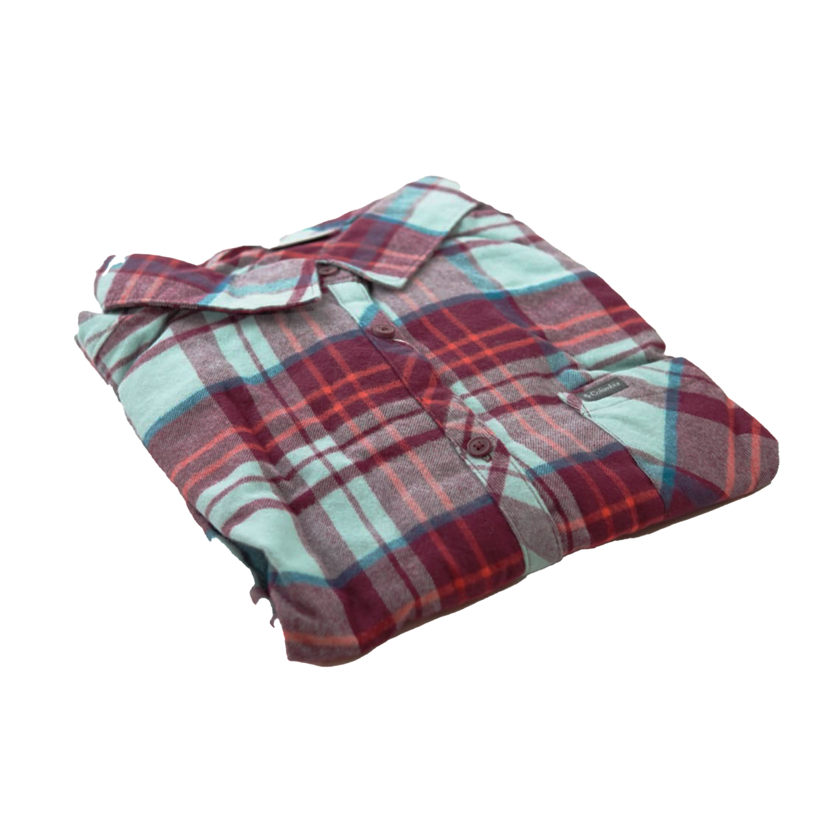 Camisa manga larga Columbia Simply Put Verde/Tinto para Mujer