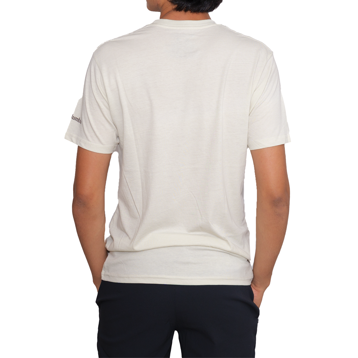 Playera manga corta Columbia Sunrise Mountain Hueso para Hombre