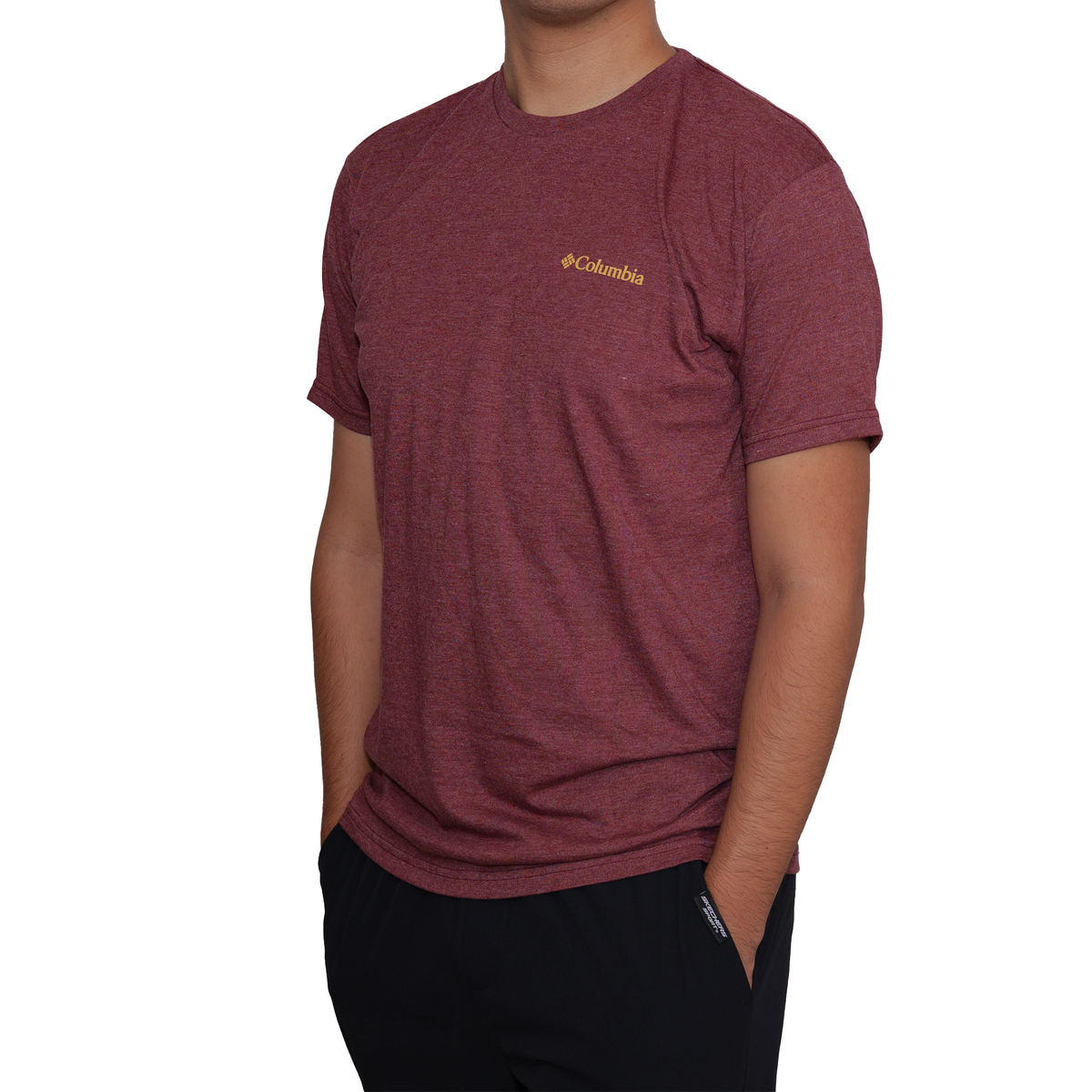Playera manga corta Columbia Mountain Adventure Without Limits Tinto para Hombre