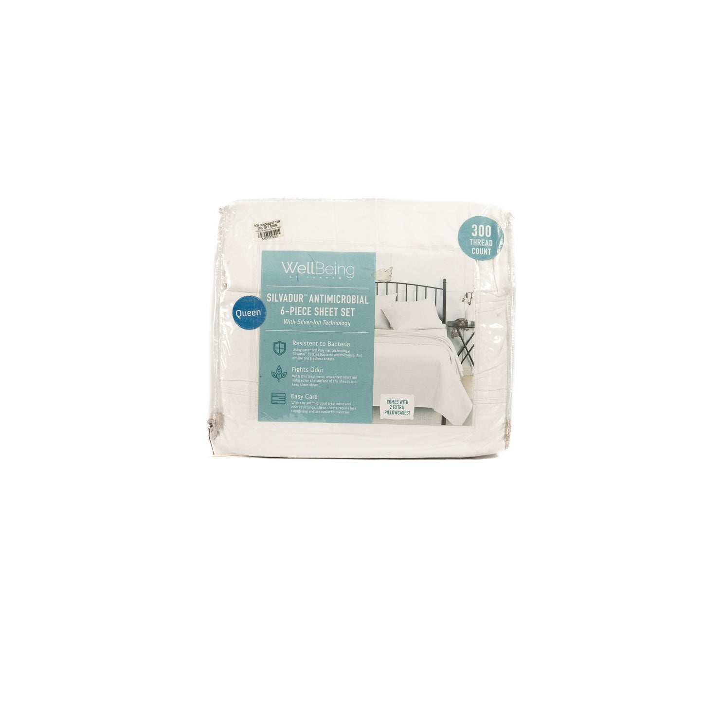 Juego De Sabanas Wellbeing Silvadur Antimicrobial 6 Pzs