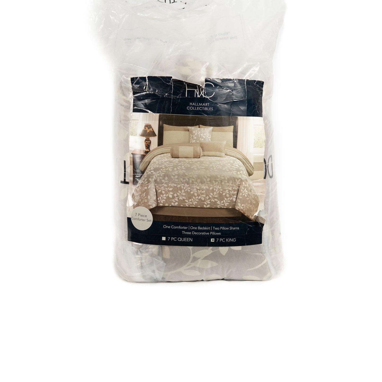 Juego De Edredón King Size Hallmart Colections 7 Pzs