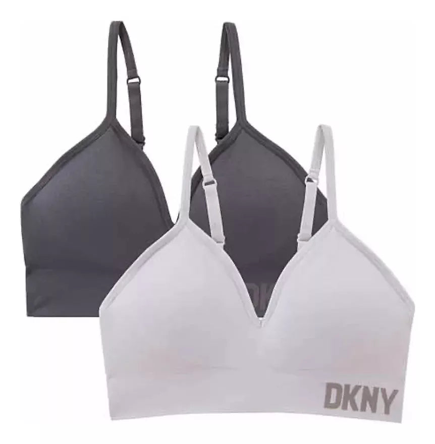 Dkny - Brasier Sin Costuras Para Mujer, Paquete De 2