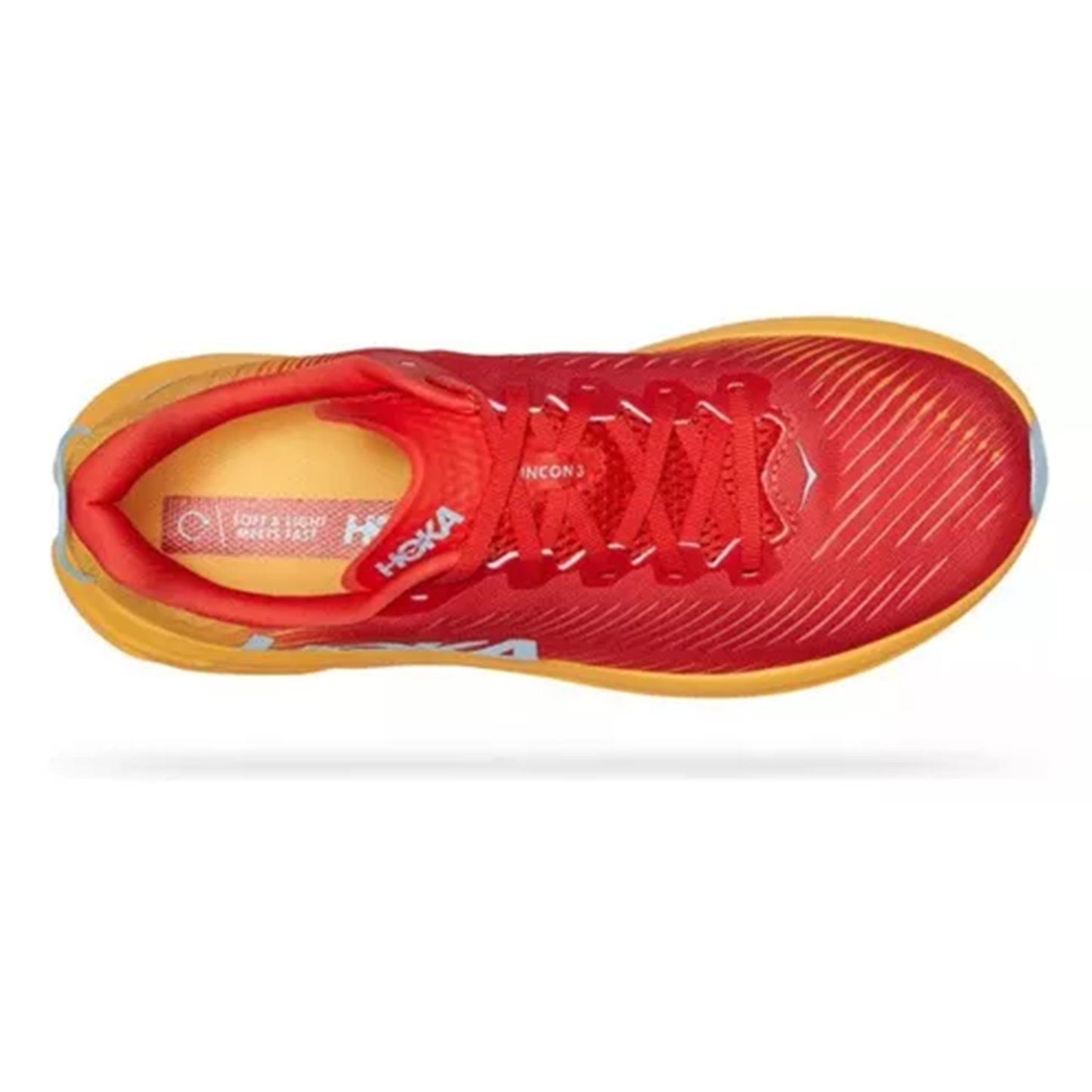 Tenis Hoka One One Rincon 3 Naranja Fuego Hombre