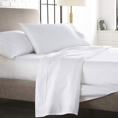 Juego de sabanas King Size  4 pzs Ultra Lux Oeko Tex Blanco