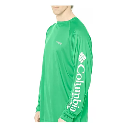 Playera Columbia Manga Larga Terminal Tackle Verde