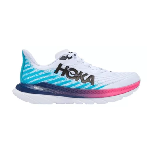 Tenis Hoka Mach 5 Blanco  Morado para Hombre