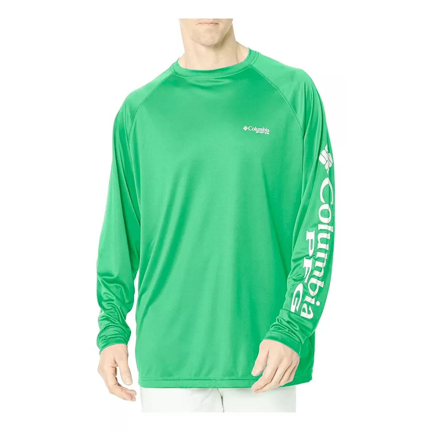 Playera Columbia Manga Larga Terminal Tackle Verde