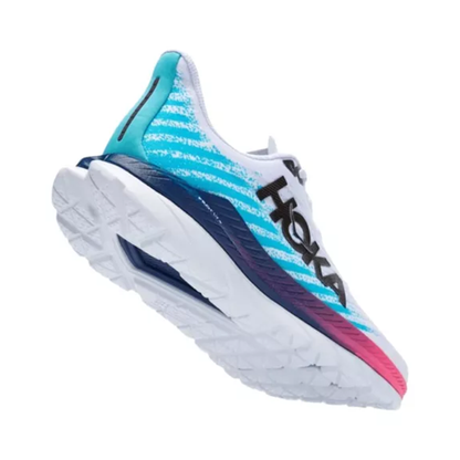 Tenis Hoka Mach 5 Blanco  Morado para Hombre