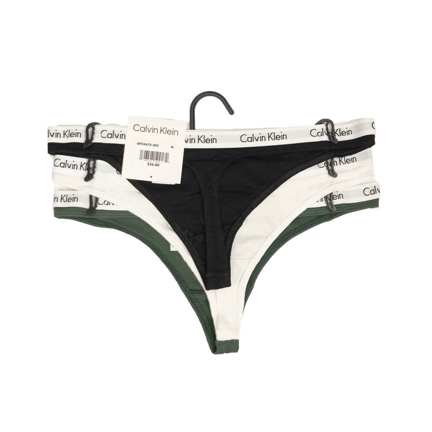 Tangas Calvin Klein Thong  Paquete De 3 Mujer Tricolor