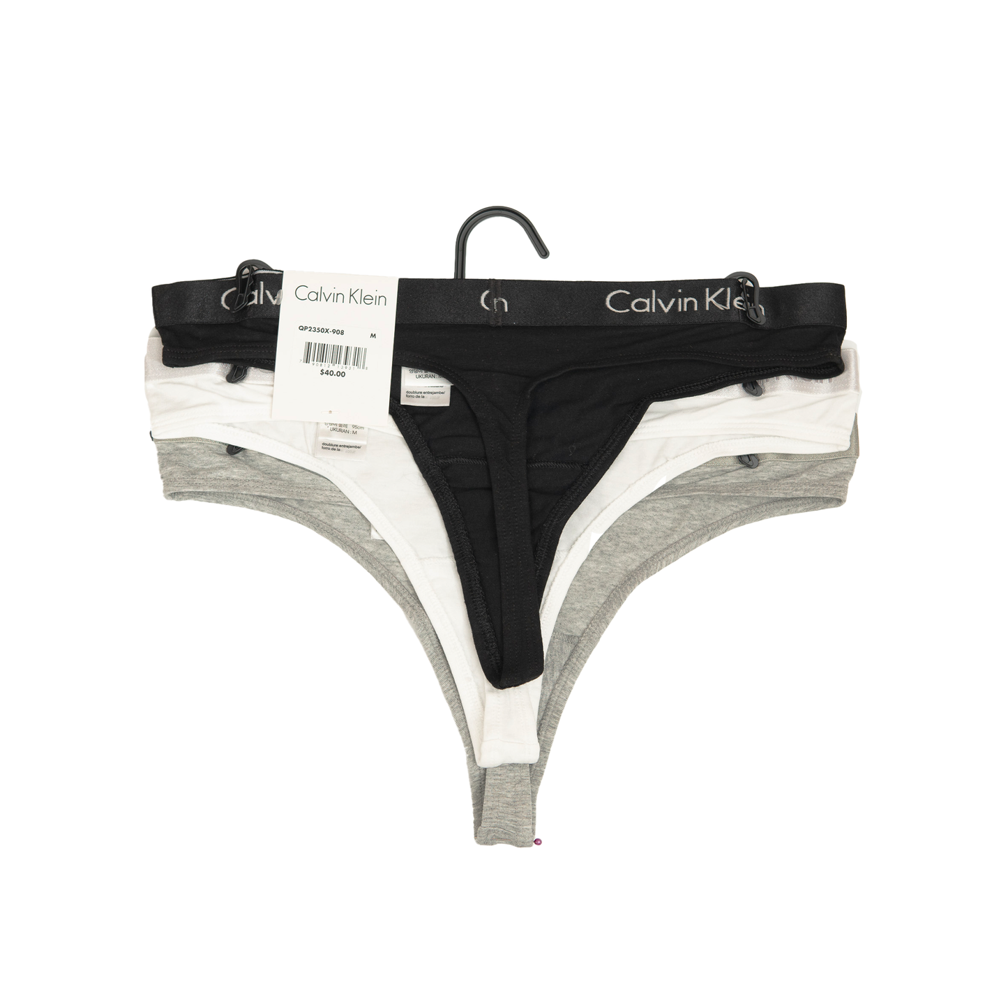 Tangas Calvin Klein Thong  Paquete De 3 Mujer Tricolor