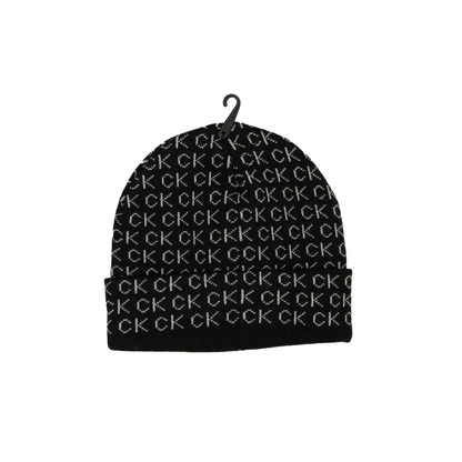 Gorro Calvin Klein Ck Monogram Wool No Fold