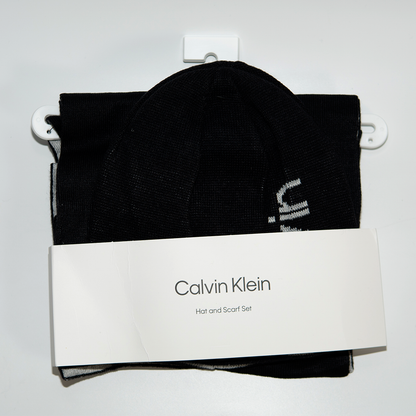 Gorro y bufanda Calvin Klein Set CK200138C Negro Unisex