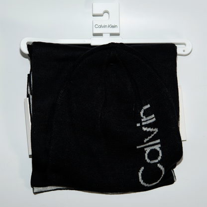 Gorro y bufanda Calvin Klein Set CK200138C Negro Unisex