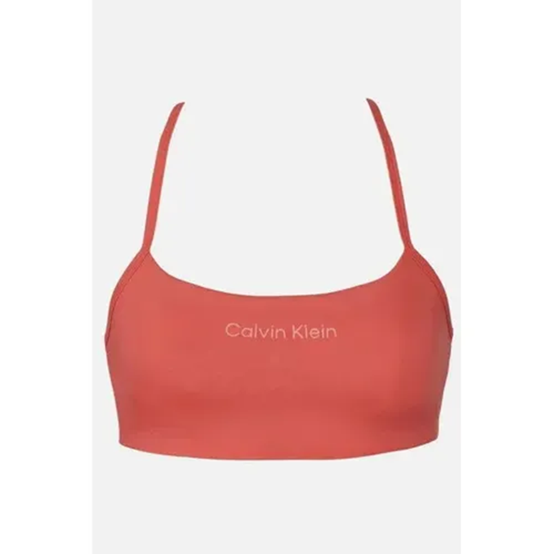 2 pack Sport Bra Calvin Klein Performance Microfiber Stretch Naranja rojizo/ Fresco para Mujer