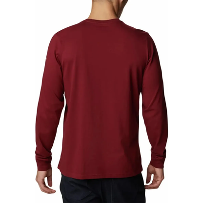 Playera manga larga Columbia Tested Tough 1938 Vino para Hombre