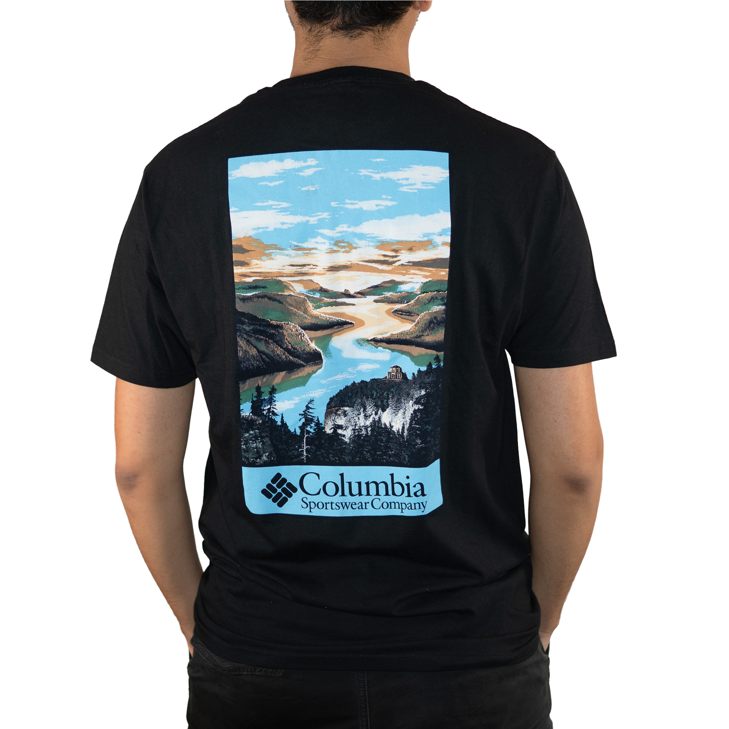 Playera Columbia River View Para Hombre