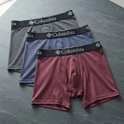 3 pack ropa interior Columbia Performance Cotton Stretch Boxer Brief Tinto/Gris/Negro para Hombre