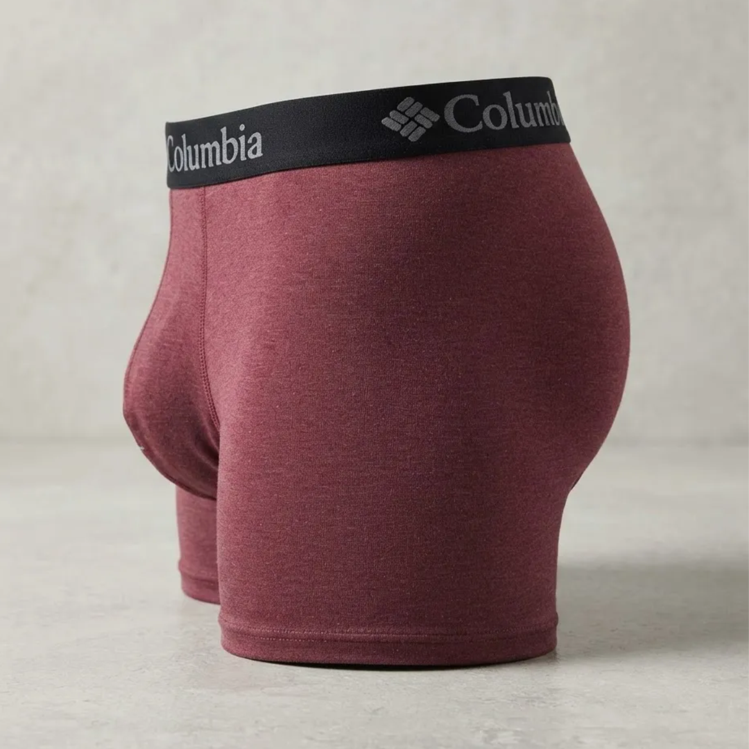 3 pack ropa interior Columbia Performance Cotton Stretch Boxer Brief Tinto/Gris/Negro para Hombre