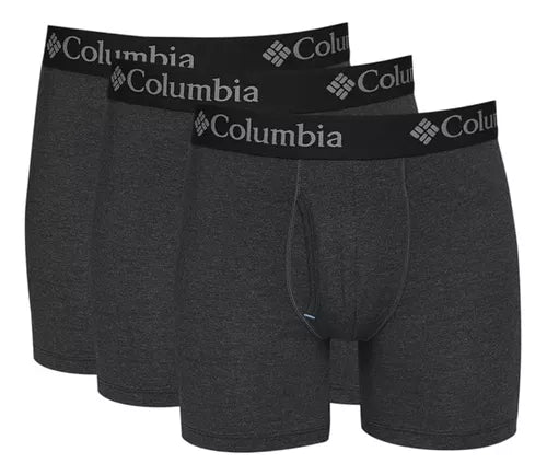3 pack ropa interior Columbia High-Performance Stretch Boxer Brief Negro para Hombre