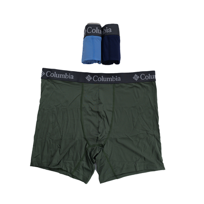 3 pack ropa interior Columbia High-Performance Stretch Boxer Brief Verde/Azul/Marino para Hombre