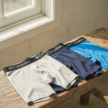 3 pack ropa interior Columbia Cotton Stretch Boxer Brief Gris/Azul/Marino para Hombre
