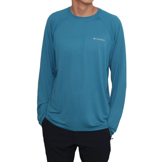 Playera manga larga Columbia Tough Mother FS Azul acero para Hombre