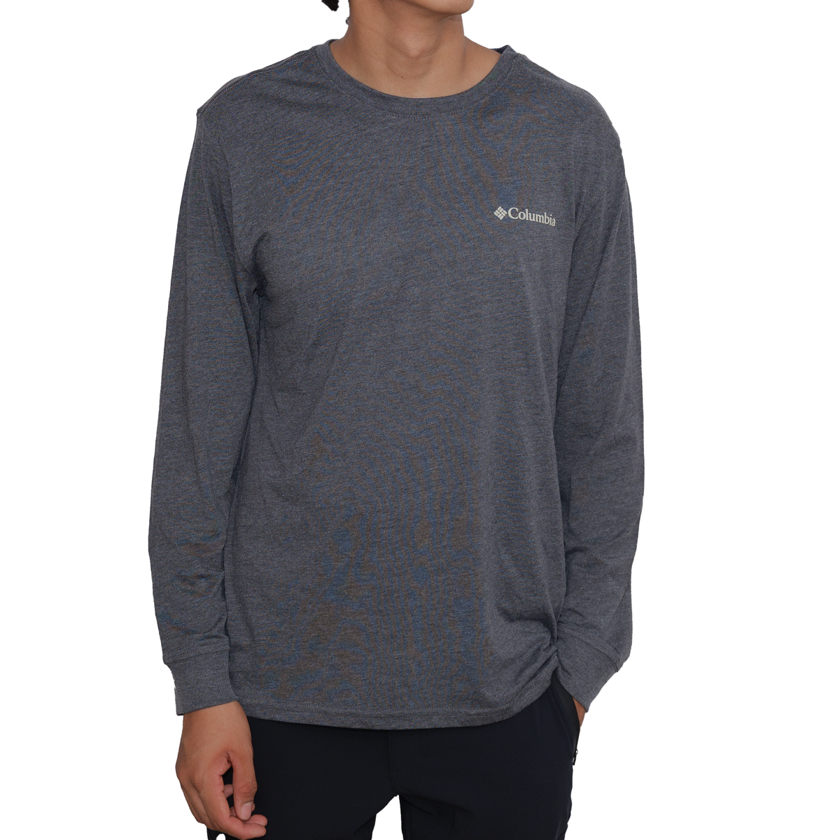 Playera manga larga Columbia Mountain Greater Outdoor Gear Gris para Hombre