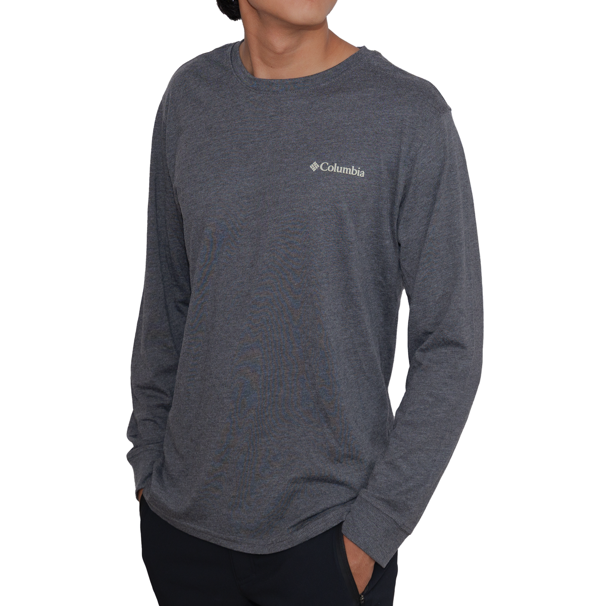 Playera manga larga Columbia Mountain Greater Outdoor Gear Gris para Hombre