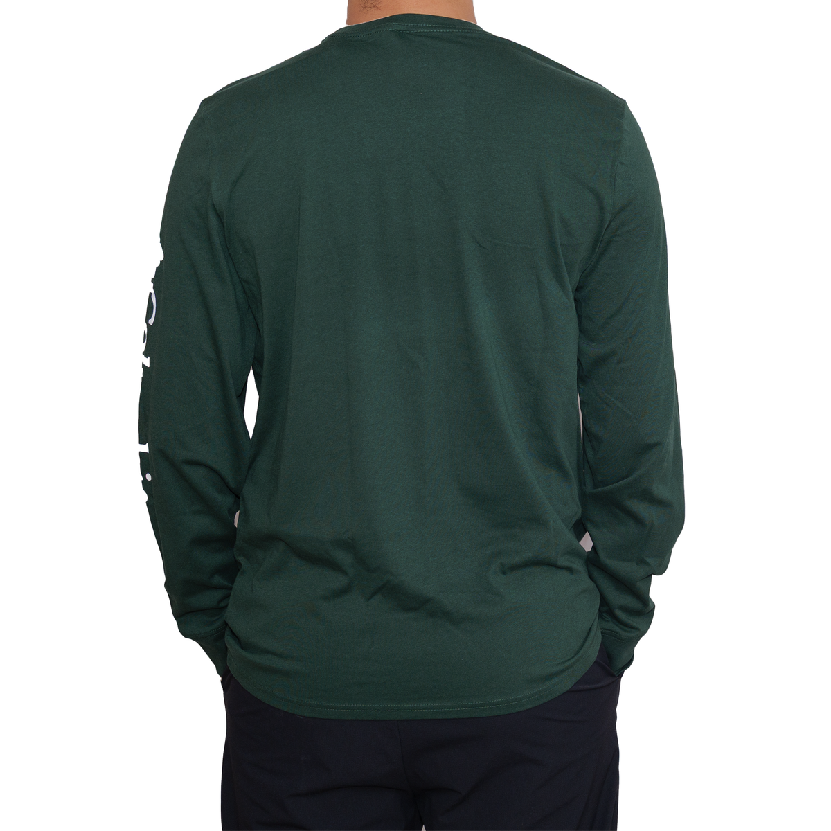 Playera manga larga Columbia Small Logo front Verde oscuro para Hombre