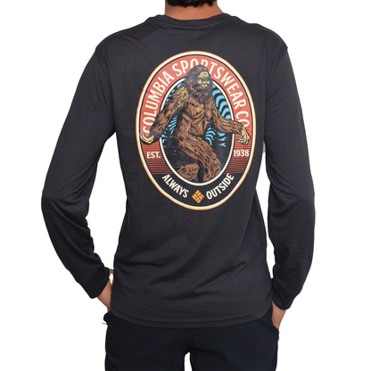 Playera manga larga Columbia Big Foot 2 Negro para Hombre