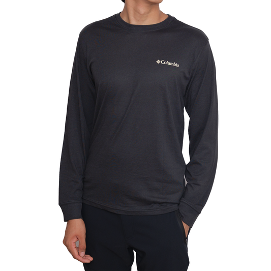 Playera manga larga Columbia Big Foot 2 Negro para Hombre