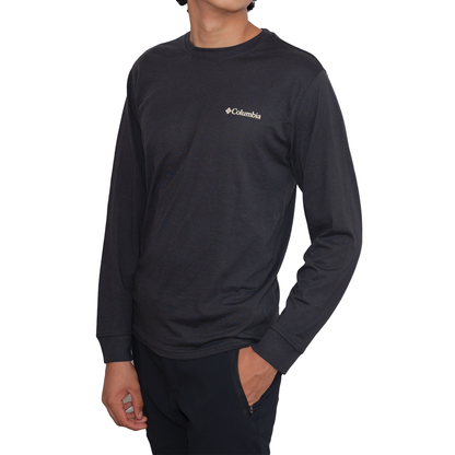 Playera manga larga Columbia Big Foot 2 Negro para Hombre