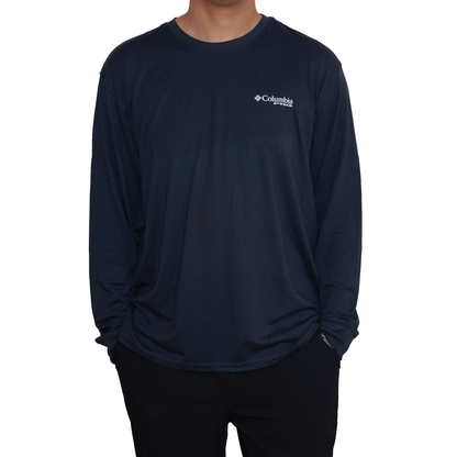 Playera manga larga Columbia PHG Golden Retriever Azul Noche para Hombre