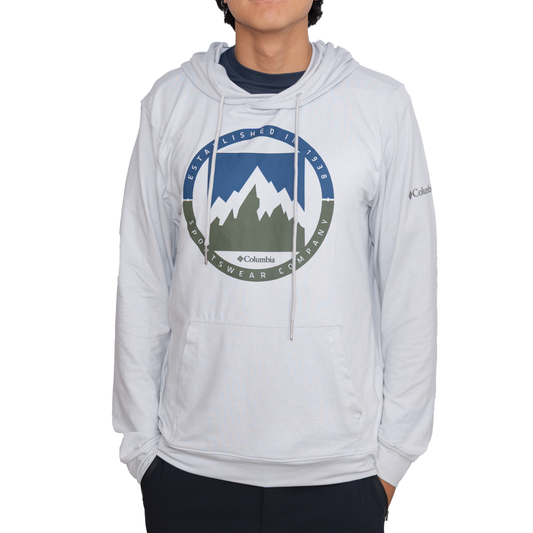 Hoodie Columbia Mountain Established in 1938 Gris claro para Hombre