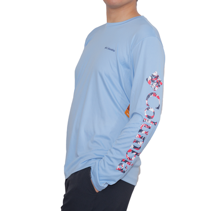 Playera manga larga Columbia Rapid Creek Azul  para Hombre
