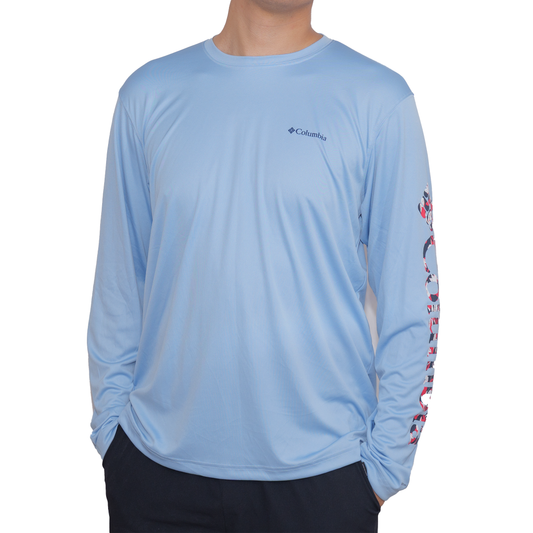 Playera manga larga Columbia Rapid Creek Azul  para Hombre