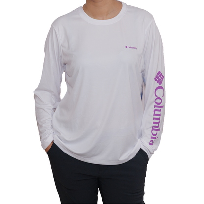 Playera manga larga Columbia Rapid Creek Blanco para Mujer