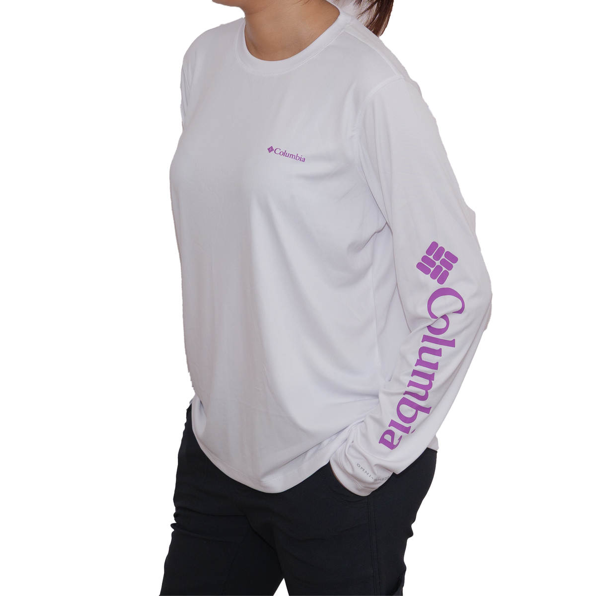Playera manga larga Columbia Rapid Creek Blanco para Mujer