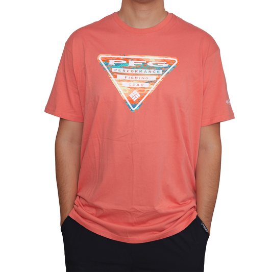 Playera manga corta Columbia PFG Lake Salmon para Hombre