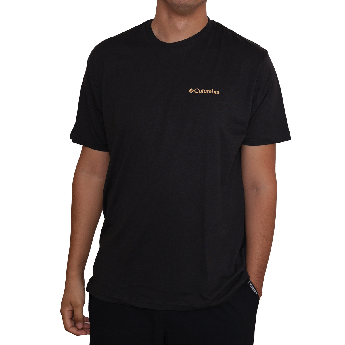 Playera manga corta Columbia American Bison  Negro para Hombre