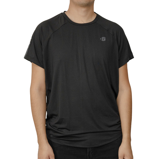Playera manga corta Body Building Badass Sizing Negro Unisex
