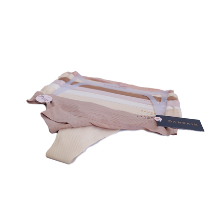 7 pack tanga Danskin No show Panties Pastel variado para Mujer