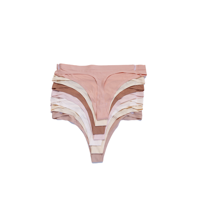 7 pack tanga Danskin No show Panties Pastel variado para Mujer
