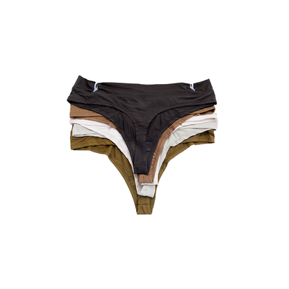 5 Pack tanga Danskin Super soft Panties Café/Crema para Mujer