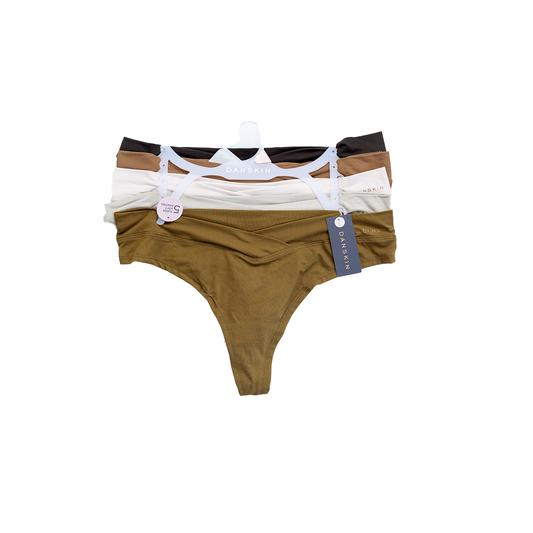 5 Pack tanga Danskin Super soft Panties Café/Crema para Mujer
