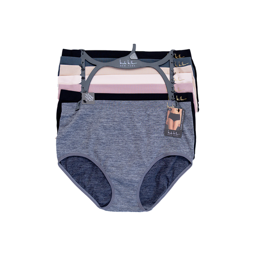 7 pack calzones Nicole Miller 4 way Stretch Briefs Variado para Mujer