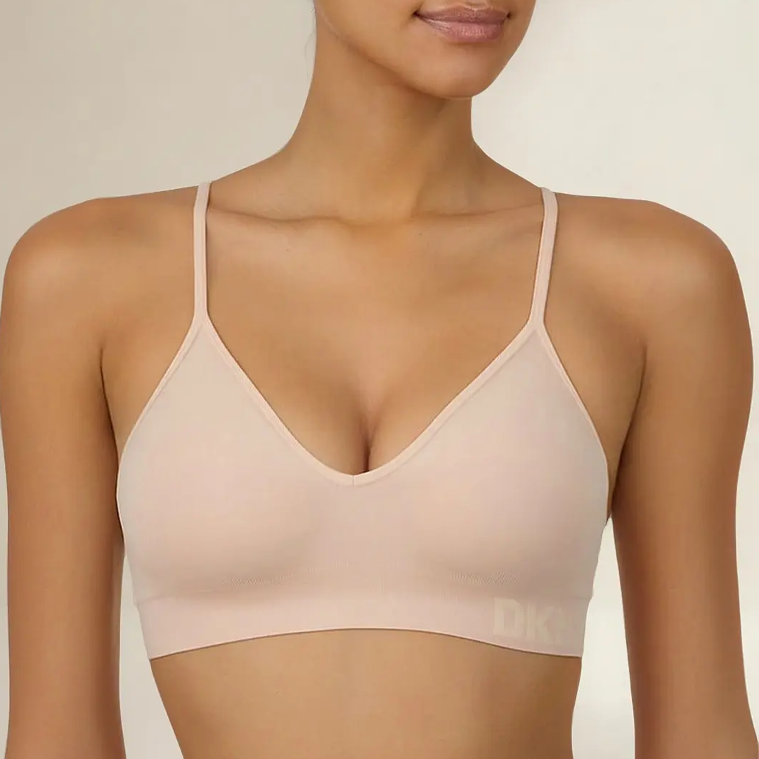 2 pack brassier DKNY Seamless Bra II Negro/Marfil para Mujer