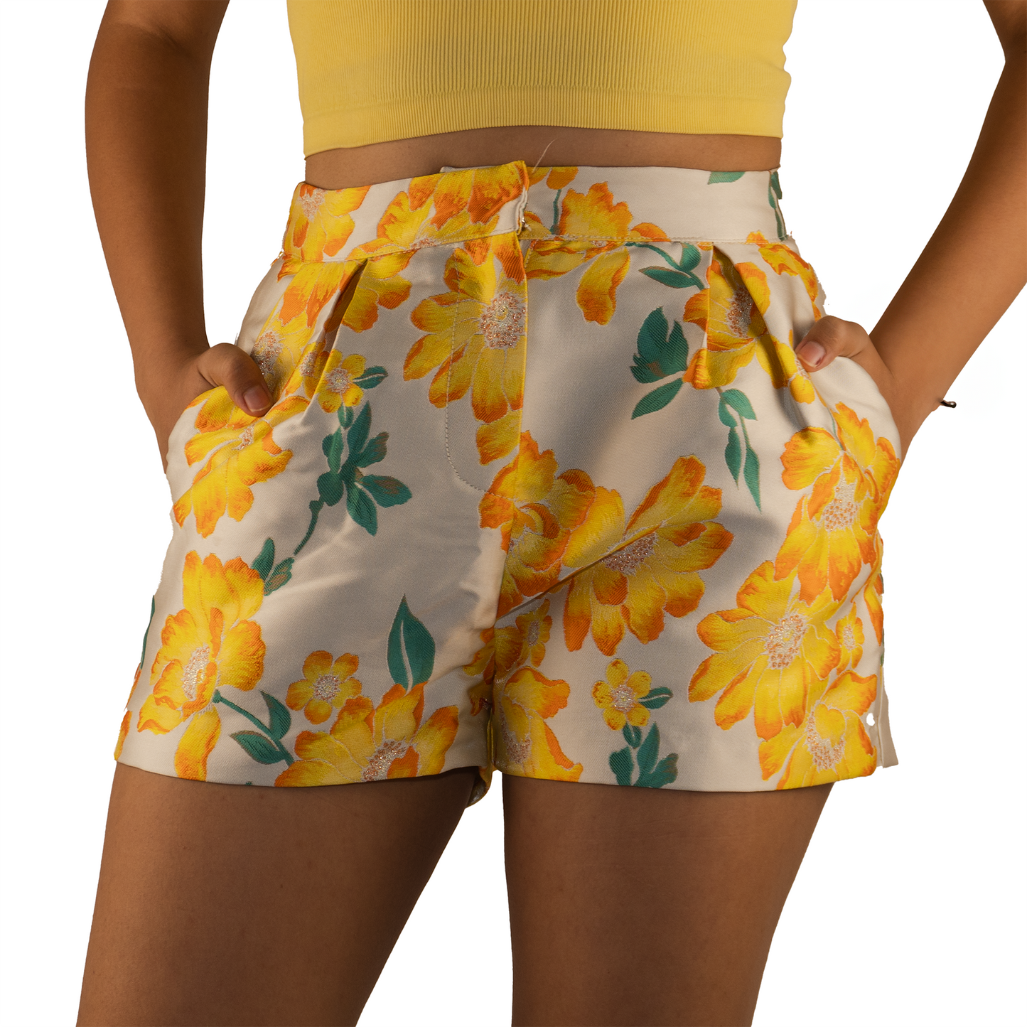 Shorts Endless Rose Floral Brocade