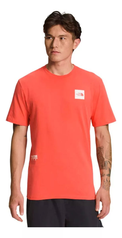 Playera The North Face 100% Original Clasica Color Naranja