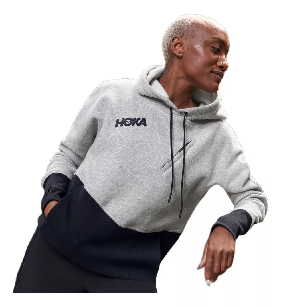 SUDADERA HOKA ONE ONE GRIS